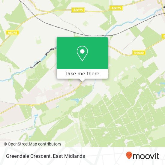 Greendale Crescent map