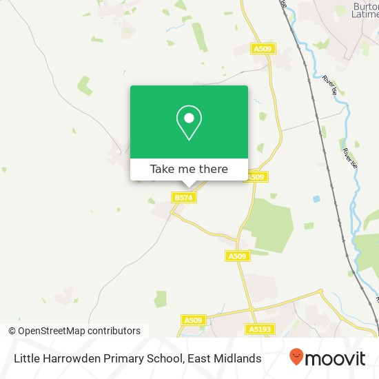 Little Harrowden Primary School map