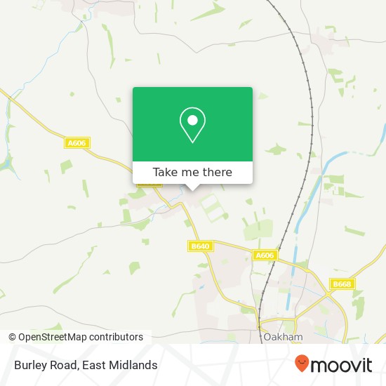 Burley Road map