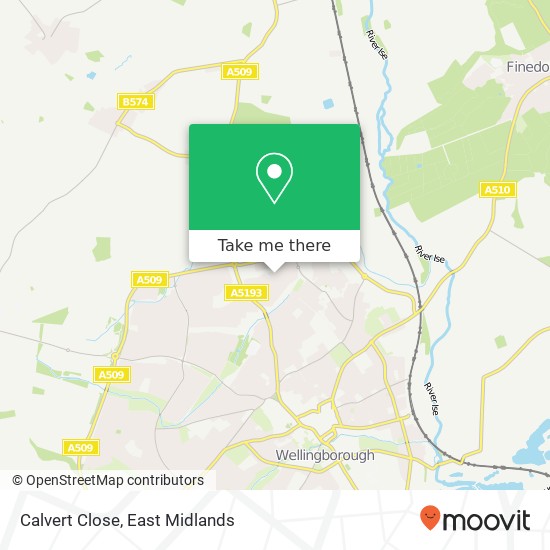 Calvert Close map