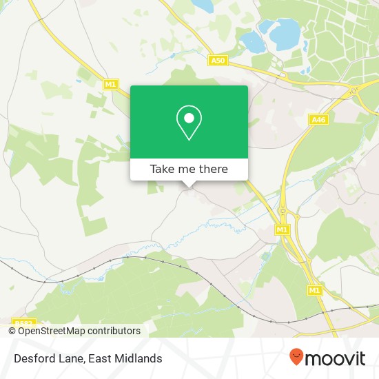 Desford Lane map