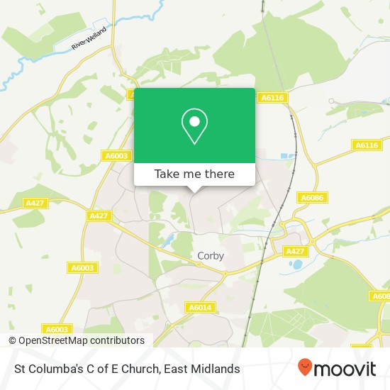 St Columba's C of E Church map