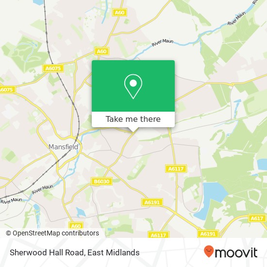 Sherwood Hall Road map