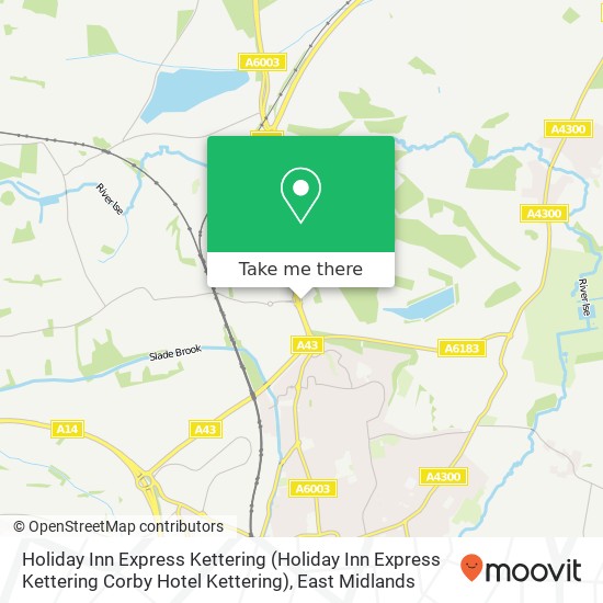 Holiday Inn Express Kettering (Holiday Inn Express Kettering Corby Hotel Kettering) map