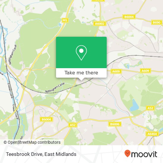 Teesbrook Drive map