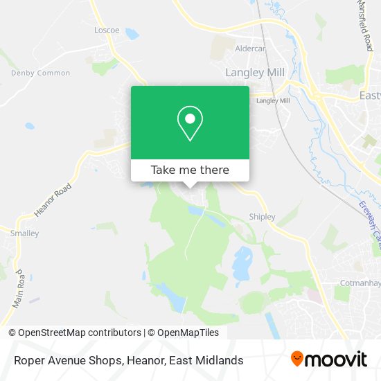 Roper Avenue Shops, Heanor map