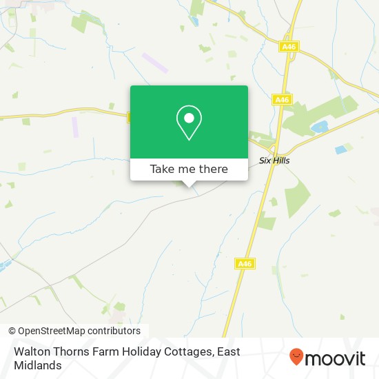 Walton Thorns Farm Holiday Cottages map