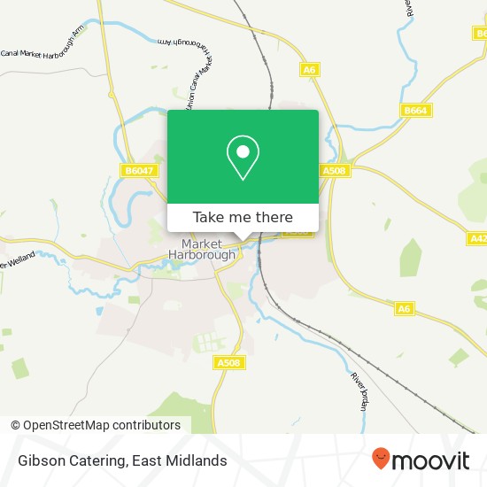 Gibson Catering map