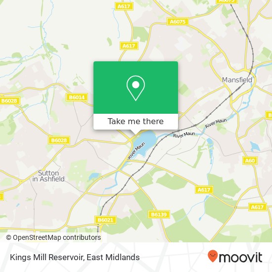 Kings Mill Reservoir map