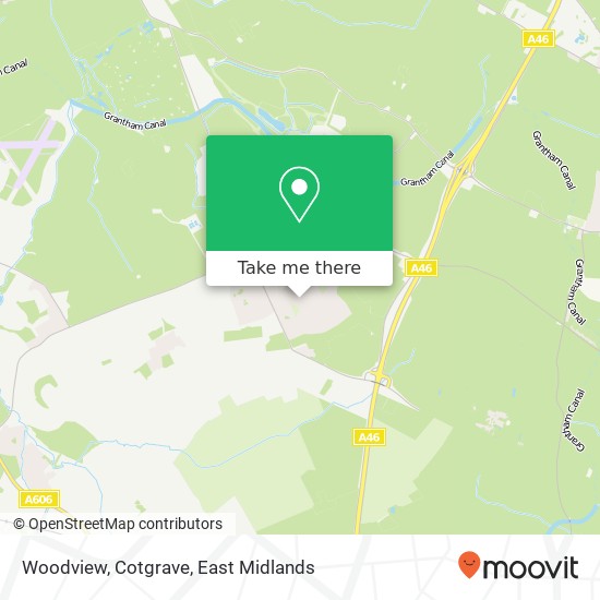 Woodview, Cotgrave map