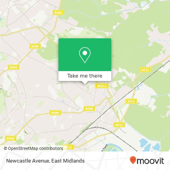 Newcastle Avenue map