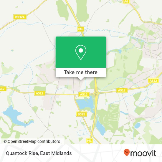 Quantock Rise map