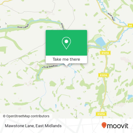 Mawstone Lane map