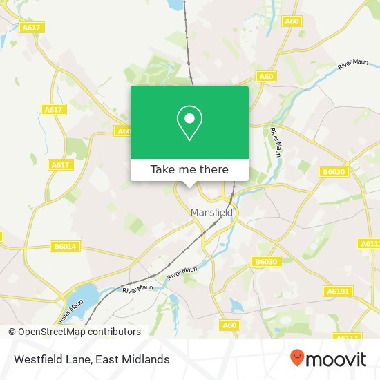 Westfield Lane map