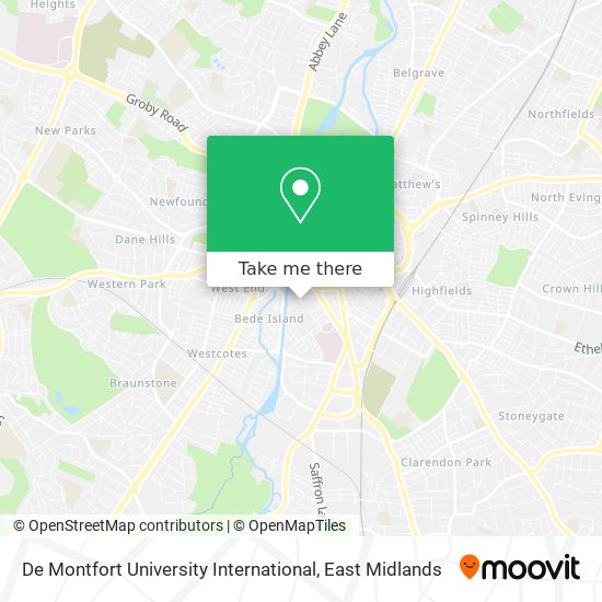 De Montfort University International map