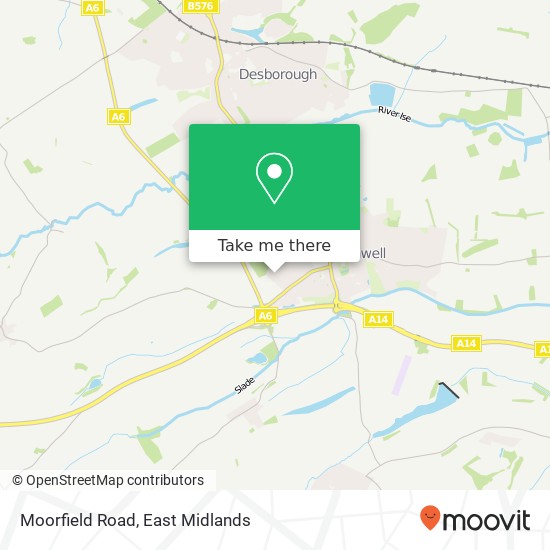 Moorfield Road map