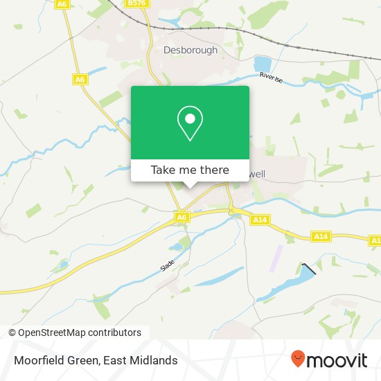 Moorfield Green map