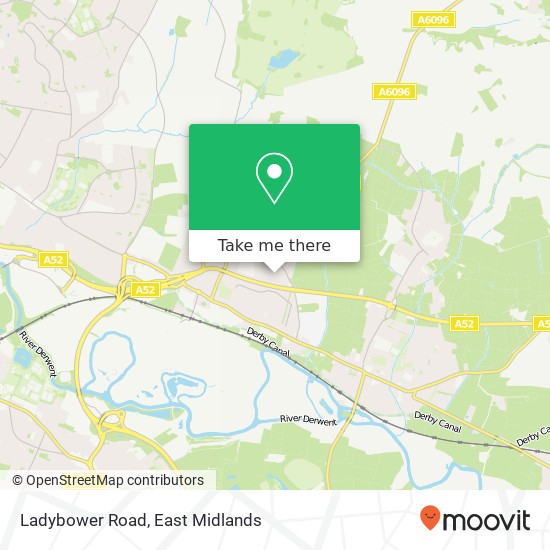 Ladybower Road map