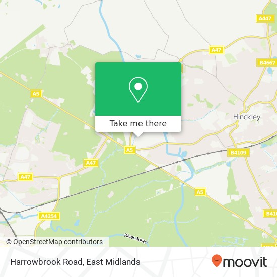 Harrowbrook Road map