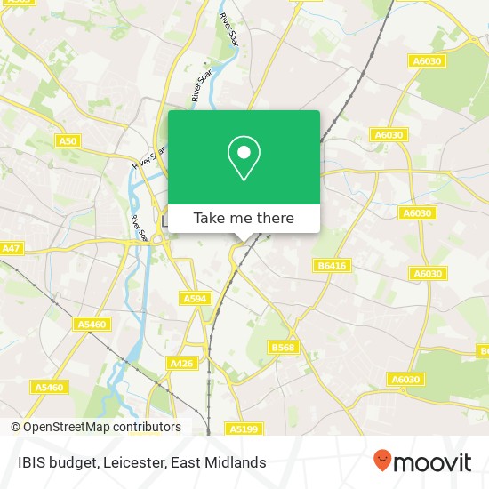 IBIS budget, Leicester map