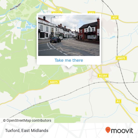 Tuxford map