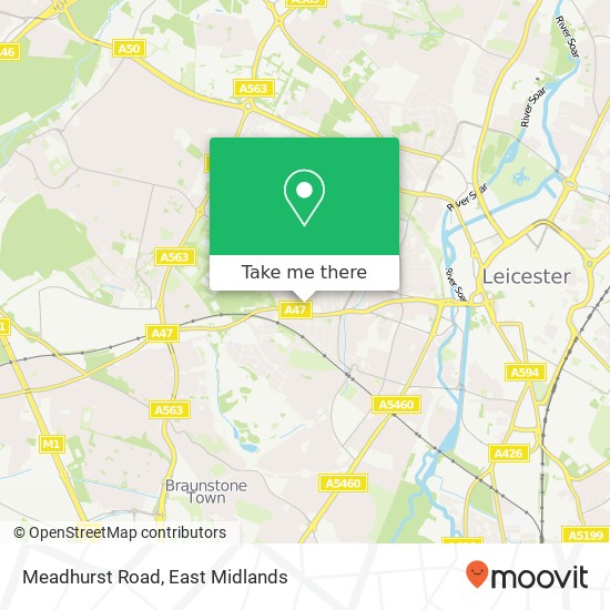 Meadhurst Road map