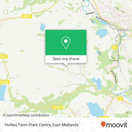 Hollies Farm Plant Centre map