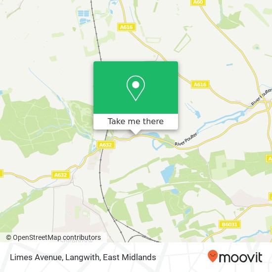 Limes Avenue, Langwith map