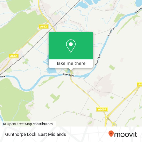 Gunthorpe Lock map