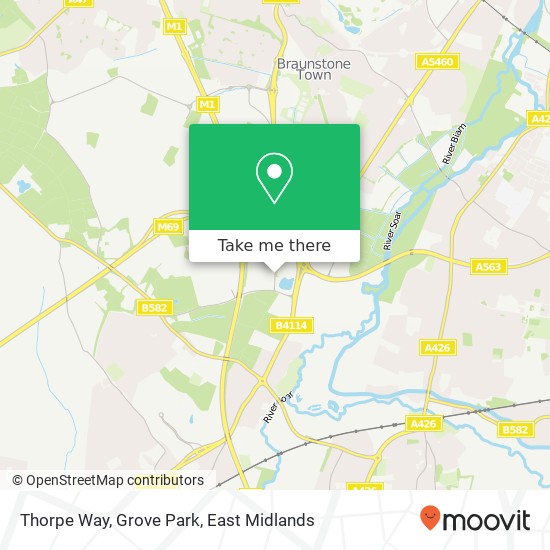 Thorpe Way, Grove Park map