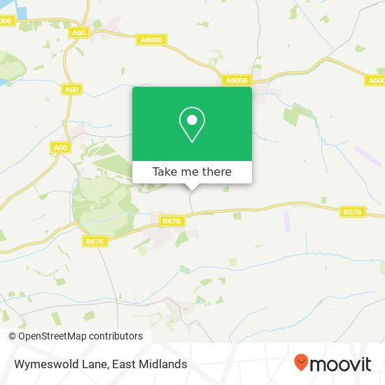 Wymeswold Lane map