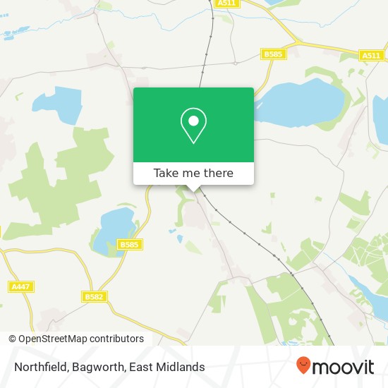 Northfield, Bagworth map