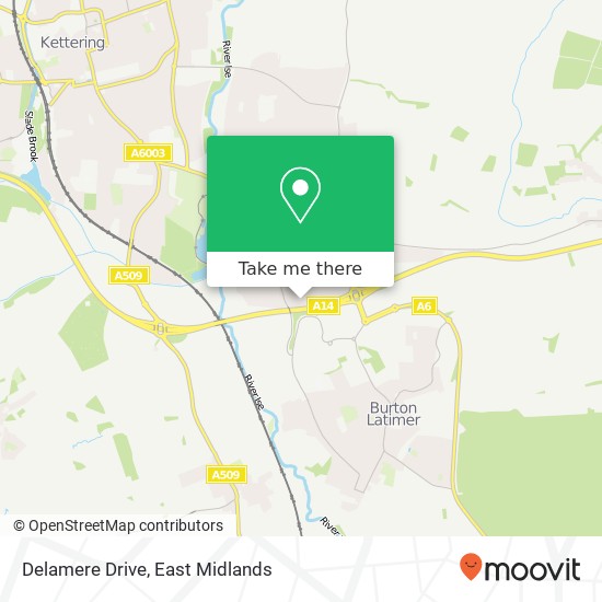 Delamere Drive map