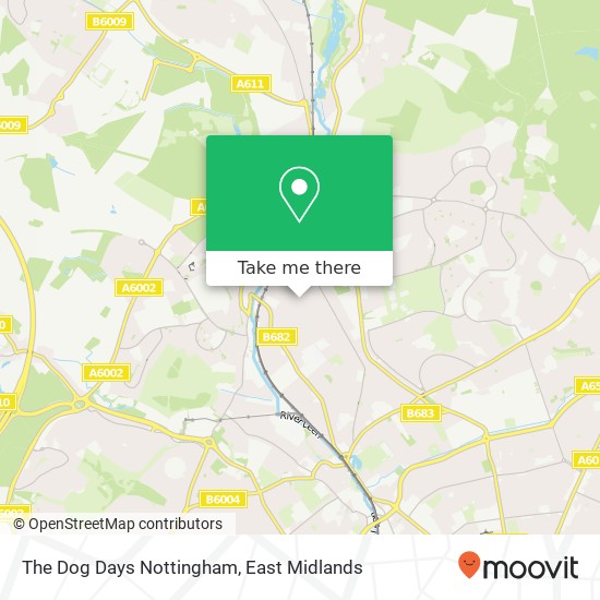 The Dog Days Nottingham map