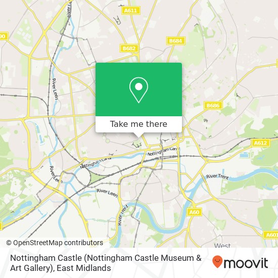 Nottingham Castle (Nottingham Castle Museum & Art Gallery) map