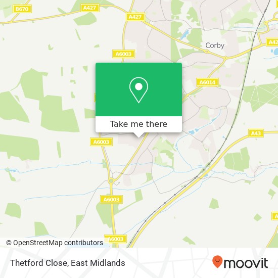 Thetford Close map