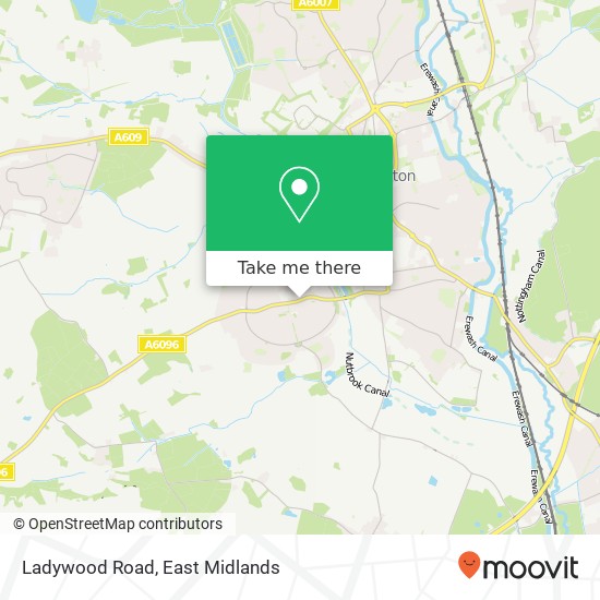 Ladywood Road map