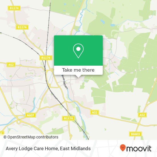 Avery Lodge Care Home map