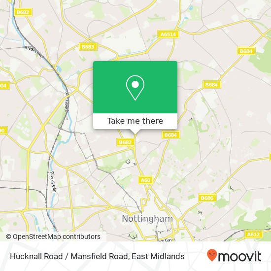Hucknall Road / Mansfield Road map