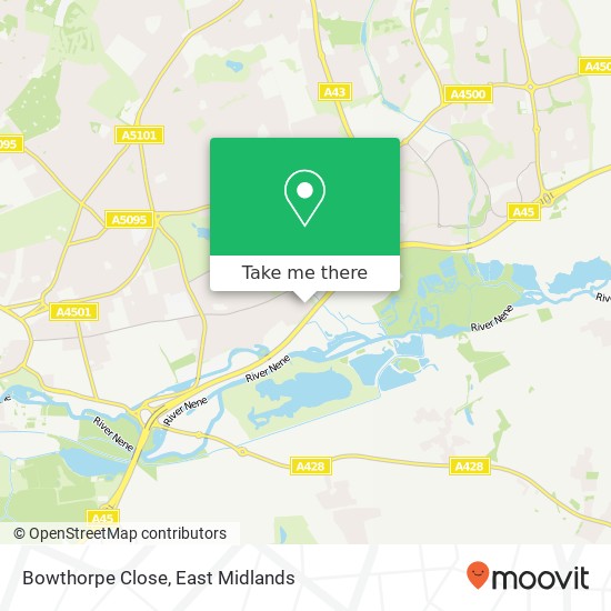 Bowthorpe Close map