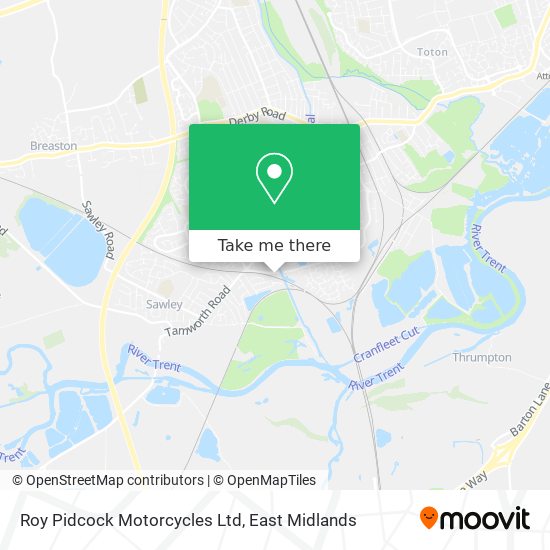 Roy Pidcock Motorcycles Ltd map