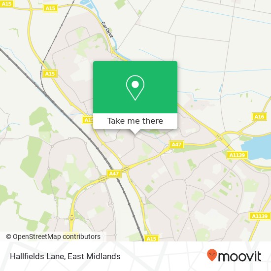 Hallfields Lane map
