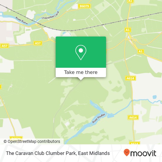 The Caravan Club Clumber Park map