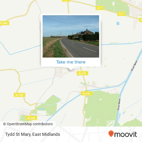 Tydd St Mary map
