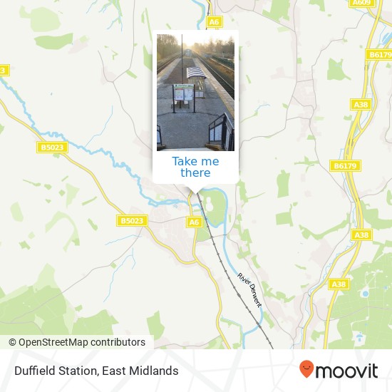 Duffield Station map