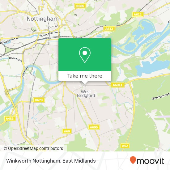 Winkworth Nottingham map