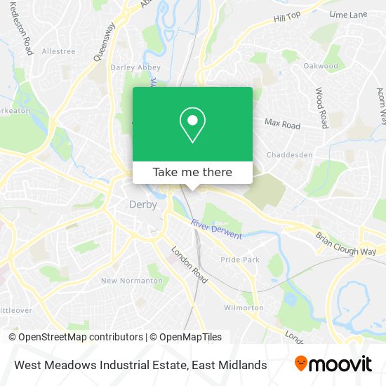 West Meadows Industrial Estate map