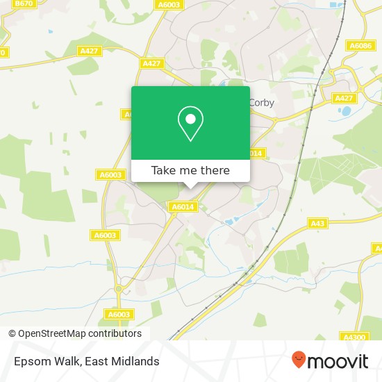 Epsom Walk map