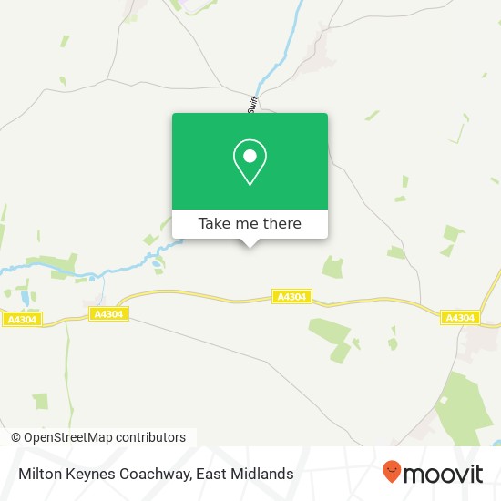 Milton Keynes Coachway map