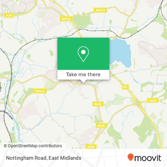 Nottingham Road map